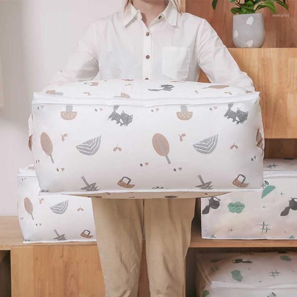 

storage bags home foldable bag clothes blanket quilt closet sweater organizer box cabinet pouches family save space organizador1