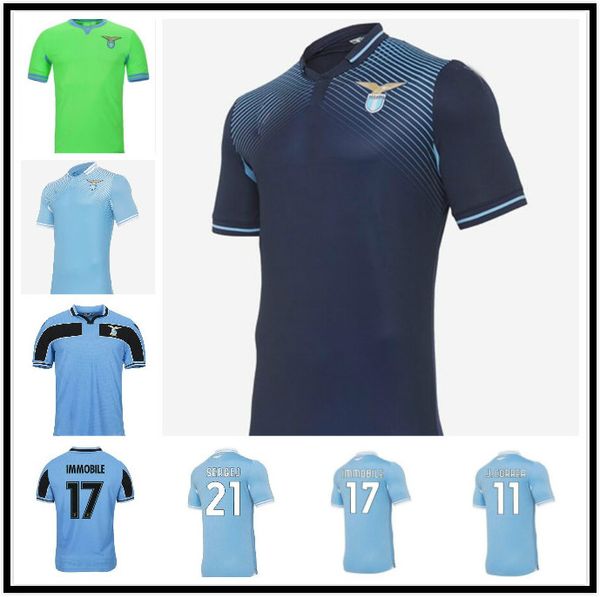 

2020 2021 lazio soccer jersey home away men kids kit sergej immobile football jersey lazio lulic j.correa luis alberto soccer shirts 20/21, Black;yellow