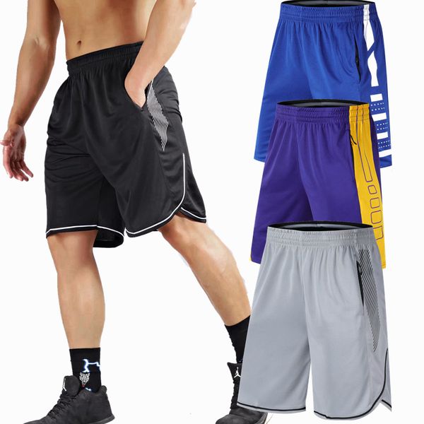 

2020new basketball shorts breathable sweat sport running shorts outdoor sports fitness short pants loose beach zip pocket, Black;blue