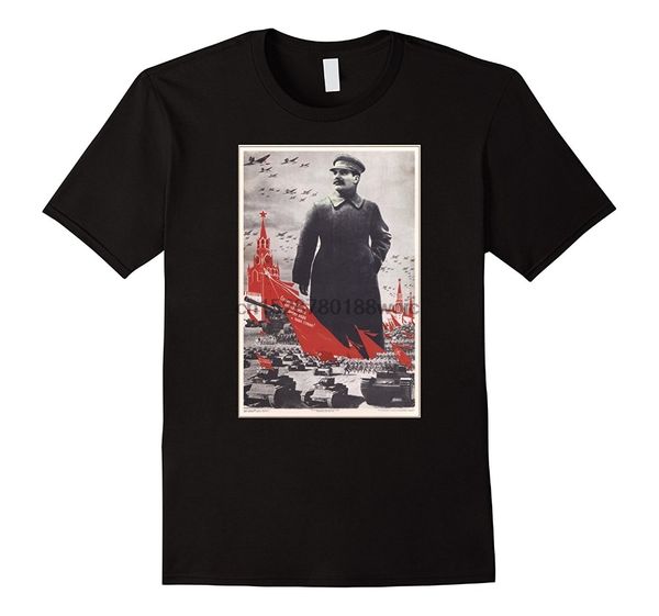 

2020 fashion joseph stalin vintage ussr retro soviet poster tee t shirt sport hooded sweatshirt hoodie