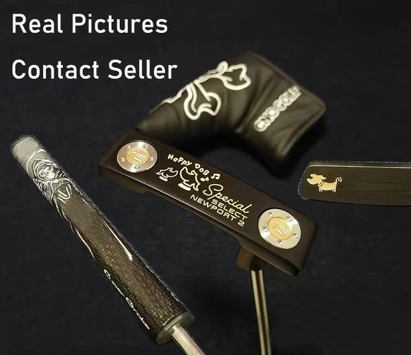 

ups/fedex great quality black happy dog golf putter actual pictures contact seller