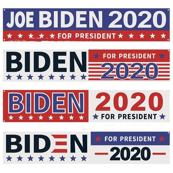

250*48cm usa banner 2020 joe biden for president single side printing flag popular america general election long flags 14 8by g2