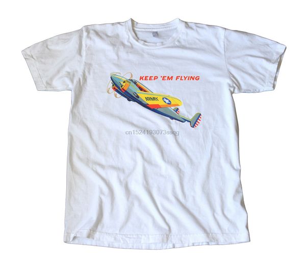 

vintage u.s. army air corps keep em flying decal t-shirt - ww ii aircraft sport hooded sweatshirt hoodie