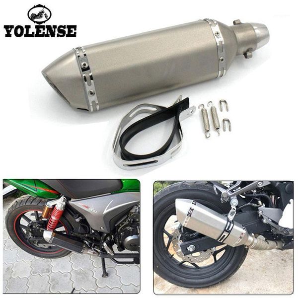 

exhaust pipe for nmax155 n-max nmax125 155 125 xmax 300 400 250 51mm scooter modified slip rear carbon fiber muffler1