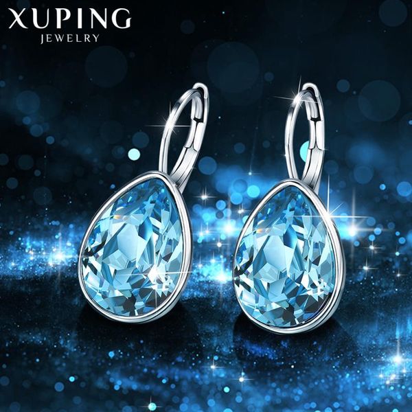 

dangle & chandelier xuping charm colorful earrings valentine's day gifts crystals from for women xe2108, Silver