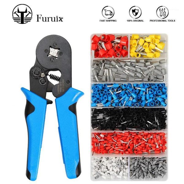 

0.08-10mm tubular crimping pliers tools set 1200pcs terminal crimping tools mini electrical pliers hsc8 precision clamp set1