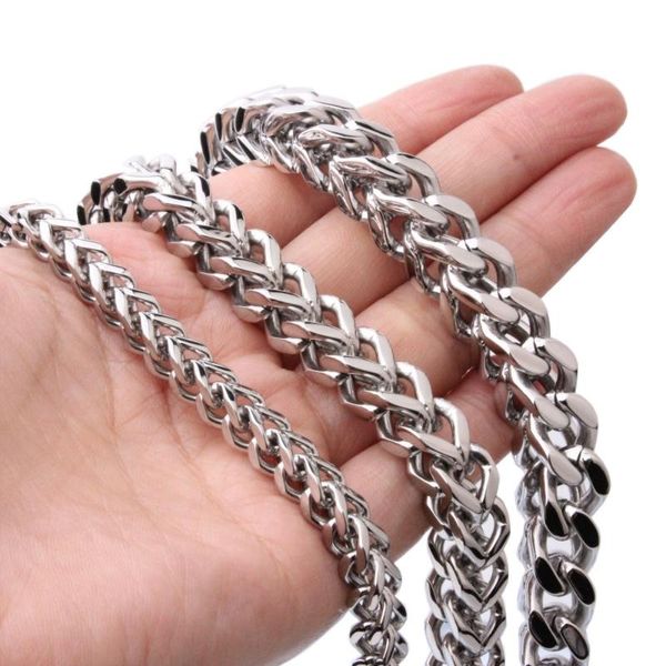 

6/8/10mm cool gift 316l stainless steel silver color wheat design figaro franco chain men's male necklace heavy jewelry 23.6inch
