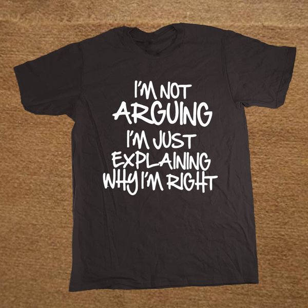 

i'm not arguing just explaining why i'm right funny t shirt men short sleeve printed cartoon t-shirt sport hooded sweatshirt hood