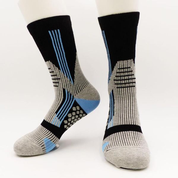 

sports socks men's compression anti-slip absorption breathable for marathon mountain climbing1, Black