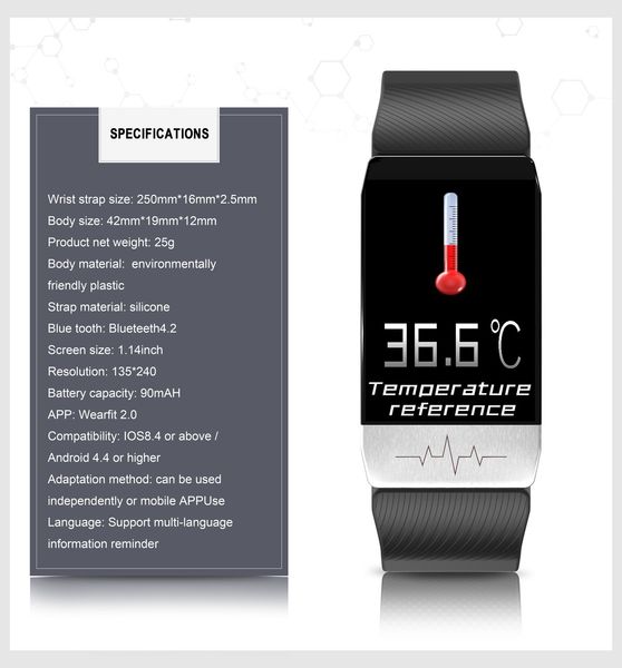 

2020 новый t1 smart band tember intelligent bracete hot в сша