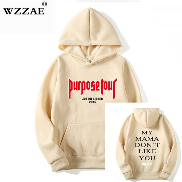 

justin bieber poster hip hop sweat homme hoodie hooded man letters justin bieber purpose tour streetwear gray black pink hoodies