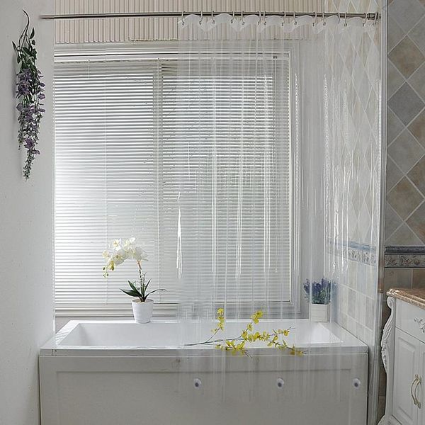 

ufriday clear shower curtain waterproof plastic shower curtains liner transparent curtain for bathroom mildew peva bath bbytad