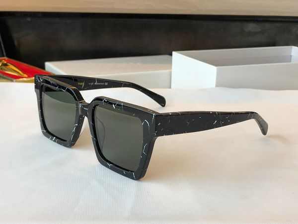 

summer sunglasses for men women 4s489 style anti-ultraviolet retro plate full frame fashion eyeglasses random box, White;black