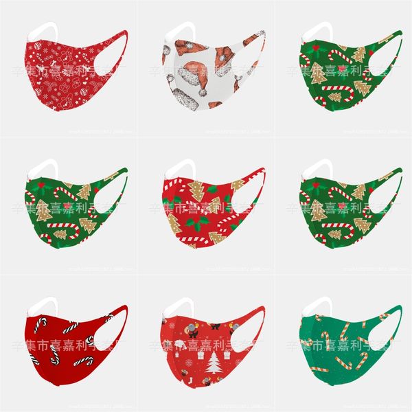 

77 sles trump christmas mask 2020 american election face christmas masks usa flag dustproof washable reuseable trump face christmas masks#61, Black