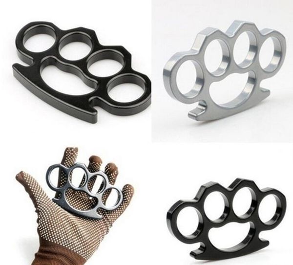 

silver and black thin steel brass knuckle dusters,self defense personal security women's and men's self- jllifc eatout