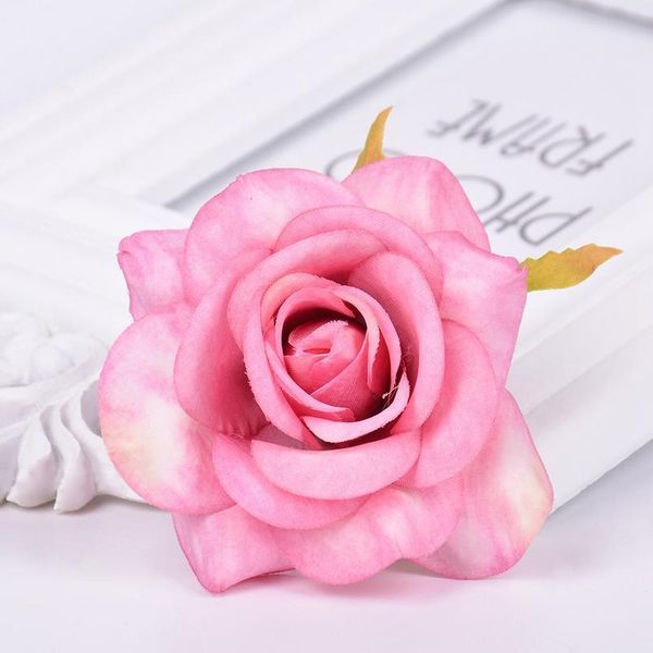 

5pcs/lot artificial flower silk rose handmade wreath gift accessories for wedding home decoration diy bridal garland fak bbyzdg