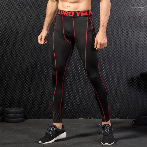

2 pack men quick dry running leggings compression tights gym training fitness trousers leggings male breathable underwear1, Black