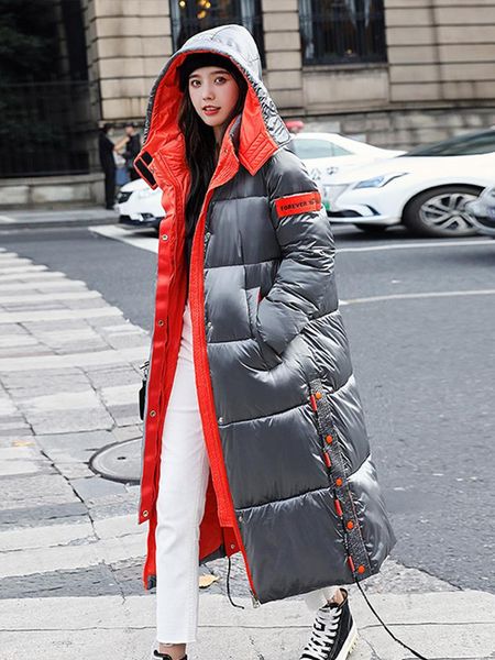 

women's winter jacket 2021 new women parkas thick down cotton warm coats korean streetwear hoodies long black jacket for women