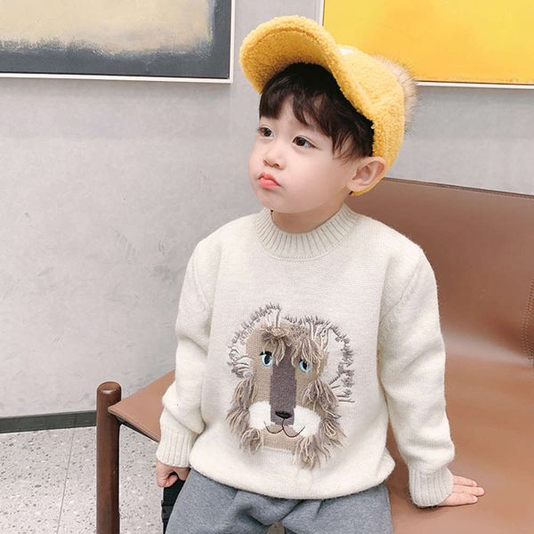 

sweater winter fashion cartoon lion comfortable boys t-shirt children's warm ib103 kfbx, Blue