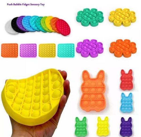 

dhl ship fidget toy pop it decompression sensory push sensory toy autism anxiety stress reliever for students office workers