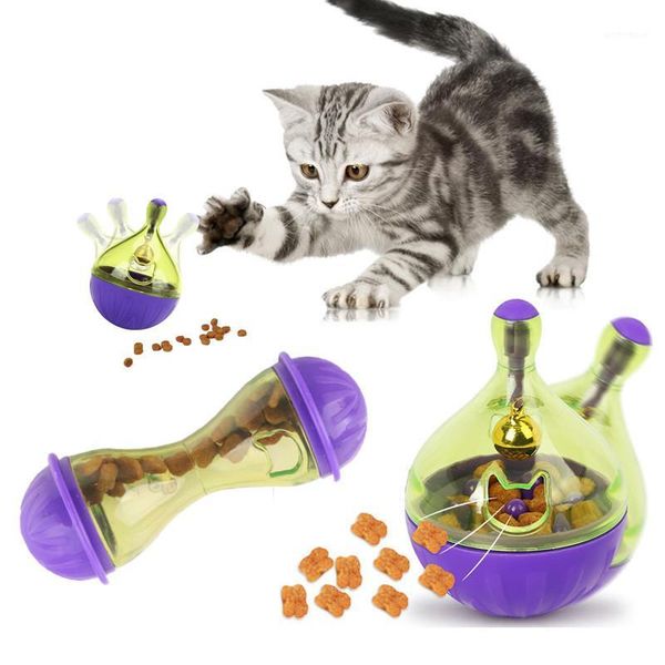 

cat toys interactive feeding treat ball toy tumbler kitty puppy leakage iq play game bowl for cats pet supplies1