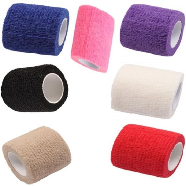 

elbow & knee pads 4.5m roll waterproof kinesiology tape sport muscle adhesive protector bandage strain support basketball athletic band1, Black;gray
