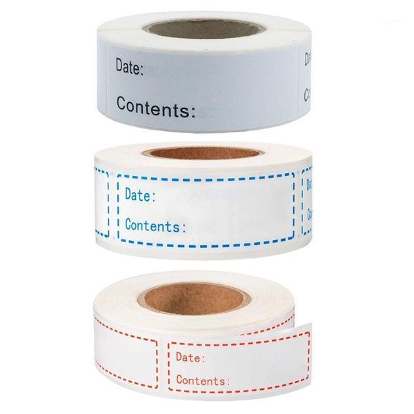 

150pcs/roll kitchen sticker refrigerator er storage date content label1
