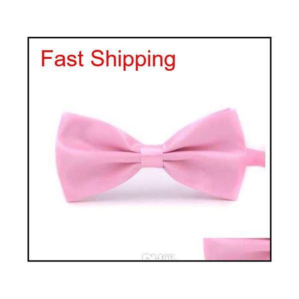 

fashion 1pc gentleman men classic satin bowtie necktie for wedding party adjustable bow tie knot fx6mu, Black;gray