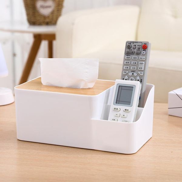 

multifunctional deskorganizer remote control holder pencil scissor container tissue box remote control storage box zm11261