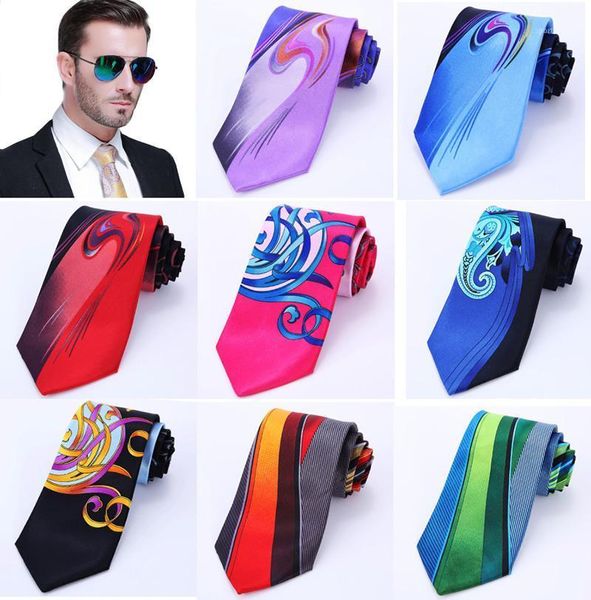 

neck ties paisley floral 3.4" 100%silk tie,wedding tie party print classic men's necktie c91, Blue;purple