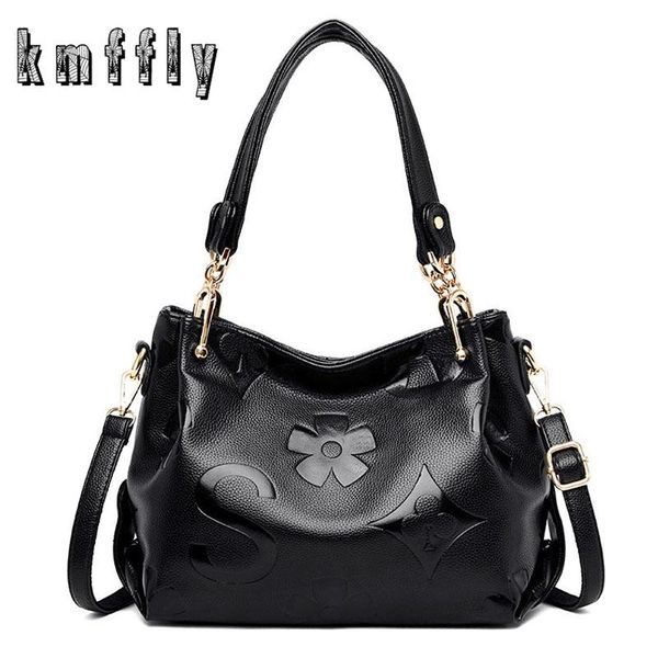 

new genuine leather bags women luxury handbags ladies designer handbag large capacity single shoulder bag black bolsa feminina