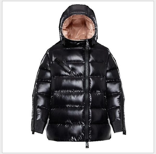 

french brand women down jacket for women short diagonal zipper couple with black lining new letter home goose down coat for women