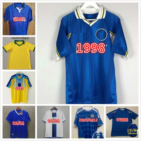

torres mata lampard 2011 2012 retro soccer jerseys vintage terry football shirts classic blue home camiseta drogba maillo, Black;yellow