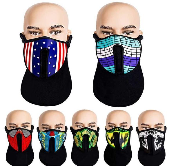 

designer mask christmas halloween face mask designer led luminous masks el cold light motorcycle luminous face bbyaiy packing2010