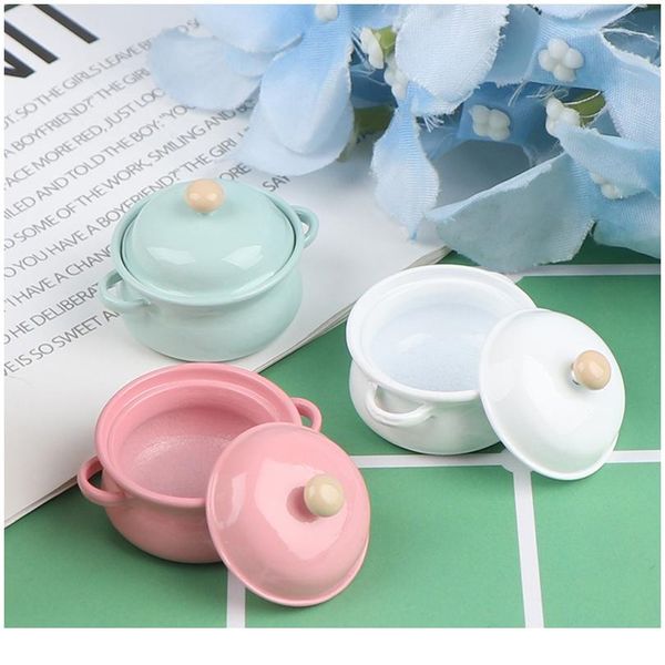 

1 шт. 1/12 кукольные домики миниатюрные аксессуары мини-суп горшок с едой симулятор посуды модели игрушки для куклы hou bbyxmh