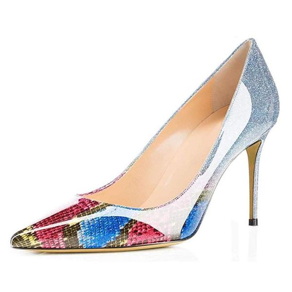 

lovirs clearance sales 8.5cm mid heel basic office dress pumps women shoes, Black