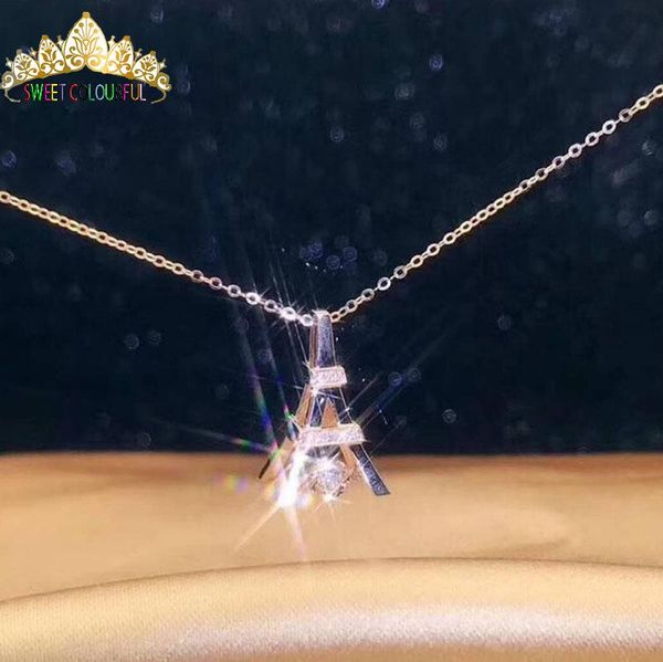 

18k romantic paris diamond necklace, Silver