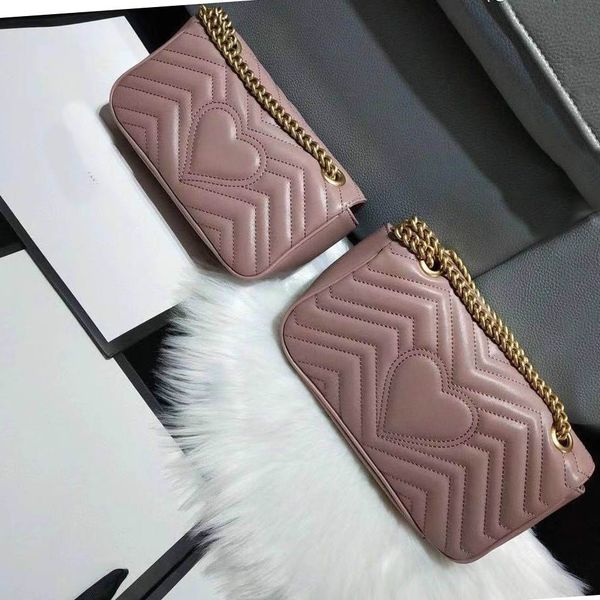 

genuine leather chain purse women fashion chain shoulder bag cowhide handbag presbyopic lady purse evening bag messenger women wholesale