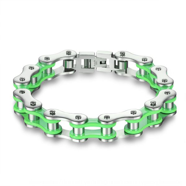 

новый титан нержавеющая сталь цвет цепь ювелирные изделия bicyclebracelet bicyclegs199 новая сталь титан нержавеющая сталь цвет велосипеда ц, Golden;silver