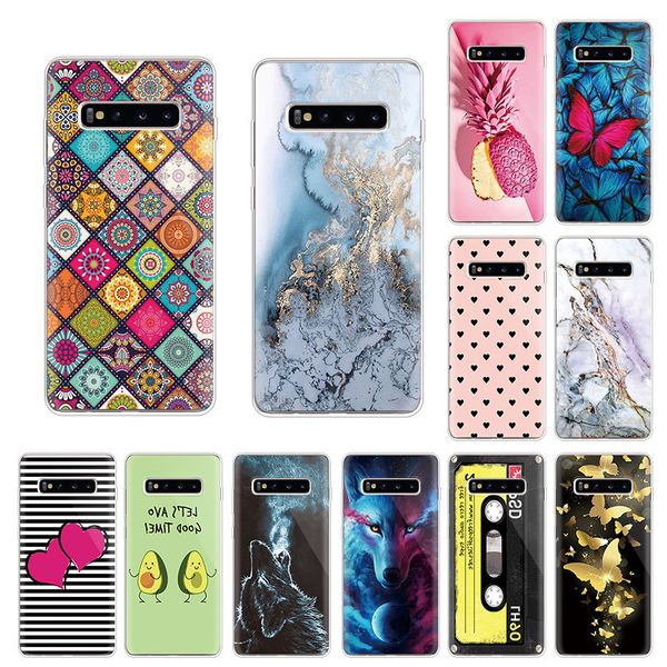 

galaxy case s10plus silicon soft tpu coque capa for samsung s10 s10e plus g975f s 10 sm-g973 cases