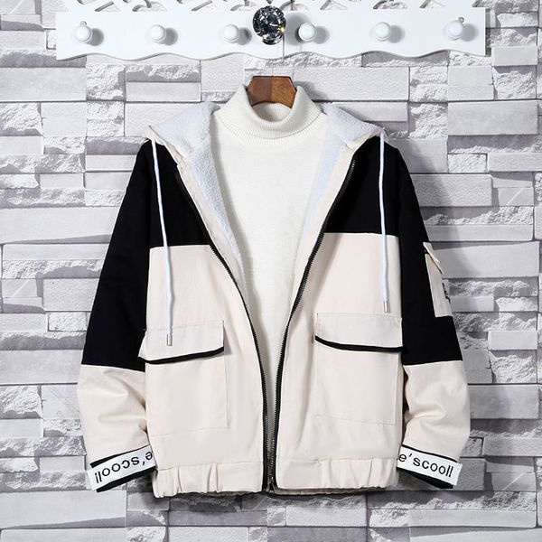 

2021 new autumn and winter new arrivals thick coat young beautiful lamb velvet jacket chartering clothes cotton ejai, Black