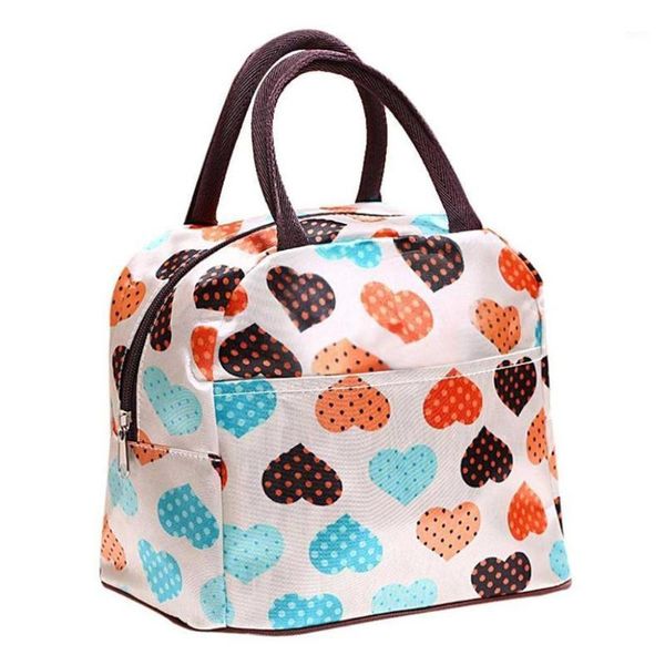 

portable insulated lunch bag thermal cooler lunch bento picnic drink storage totes dinner container1, Blue;pink