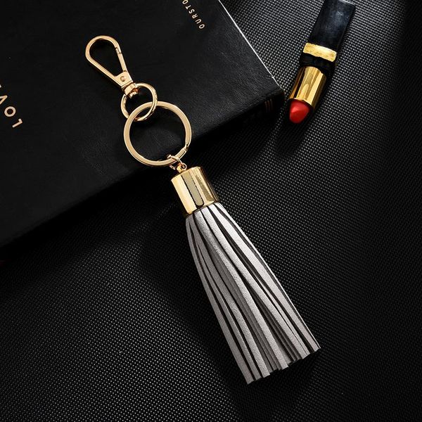

new leather tassel keychain gifts llaveros mujer bag bugs car holder ornaments keyring holder for women jewelry pendant neh007 h wmthmj