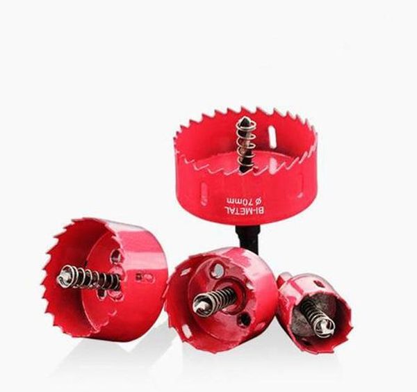 

red hole saw drill bit cutter metal twist drill bits m42 hss steel drilling kit opener carpentry tools holes wmtxbd dhsybaby
