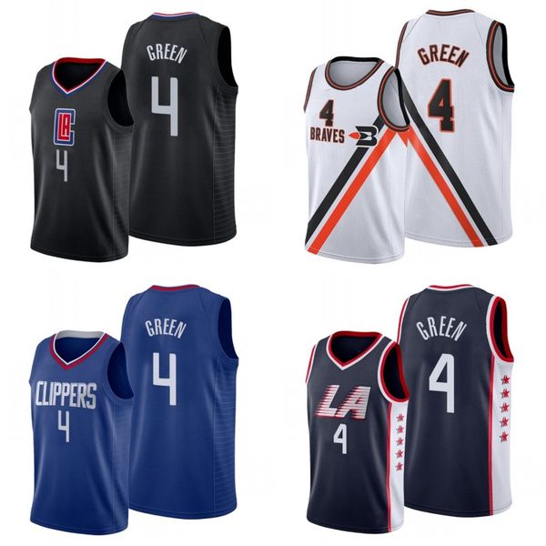 

los angeles clippers men jamychal green basketball jersey, Black
