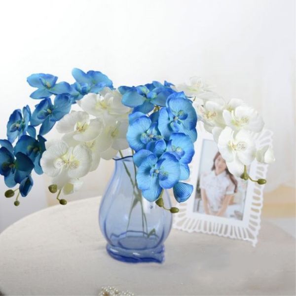 

8 heads 70cm artificial flower phalaenopsis orchid silk real touch butterfly phalaenopsis orchid wedding home decoration