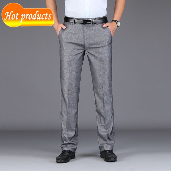 

2020 dressed pants, men's formal pants for polyester work, plus size 42, 44 j1zp, White;black