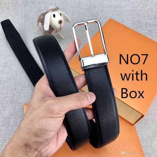 

Fashion Brand Belts for Mens Woman Leather Belt Needle Buckle Width 34mm Highly Quality with Box