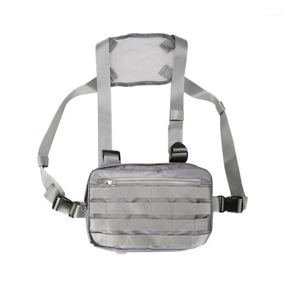 

chest rig bags adjustable pocket hip hop streetwear functional breast bag cross shoulder bag1