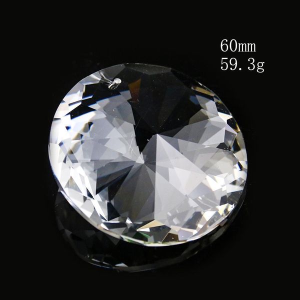 

60mm hanging crystal prism suncatcher chandelier parts garland round glass crystal pendant diy home wedding decor accessories h bbyboq